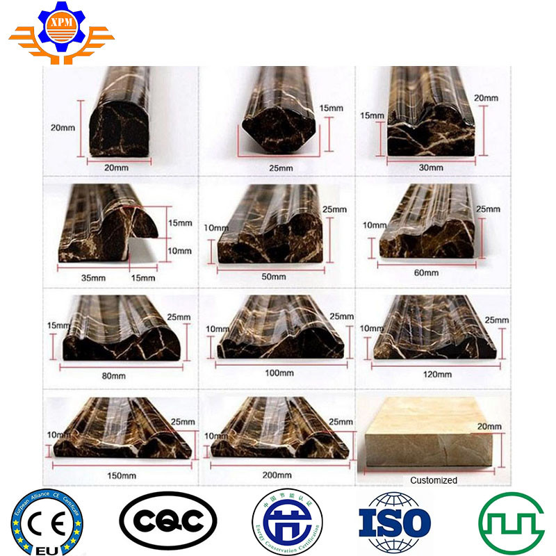 400Kg/H 500-550Pcs PVC Artificial Marble Board / Sheet Extrusion Machine 220V
