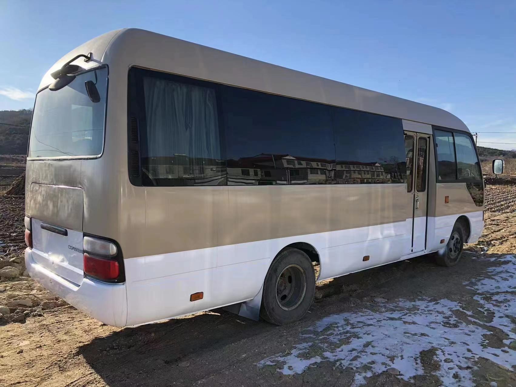 Used Passenger Bus Toyota Coaster Used Mini Coach 29seats Mechanic Pump 1HZ Engine