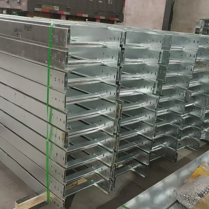 Indoor Outdoor Wall Mounted Cable Tray Hot Dip Zinc Plating