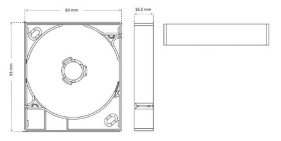 Rosette with Pre-connectorized Invisible Cable Spool Fiber Interface Wall Plates Adaptor Module