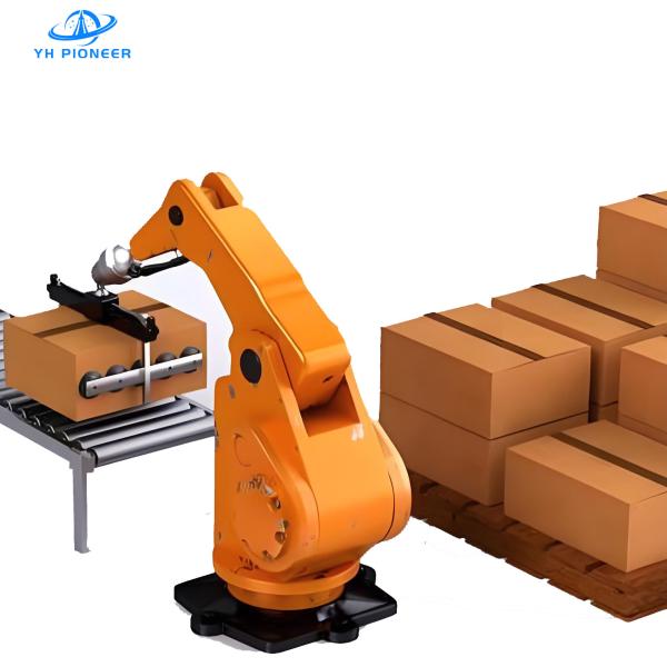  High Precision Robot Palletizer System with 3150mm Arm Span and ±0.4mm Repeated Positioning Accuracy for Efficient Palletizing Manufactures