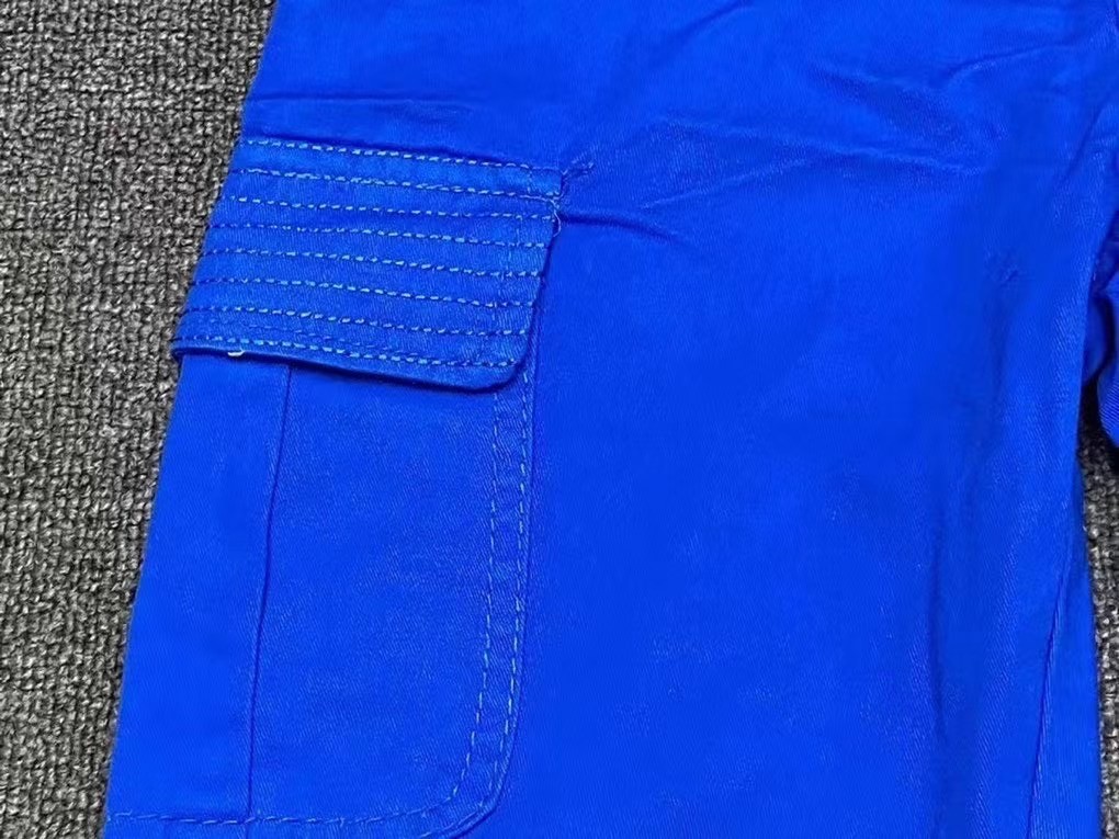 Summer DK Blue Kids Casual Loose Shorts With Four Pockets