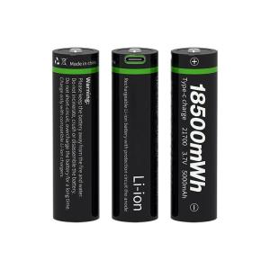 Type C Rechargeable Lithium Ion Battery 21700 3.6V 5000mAh Emergency Light Mini
