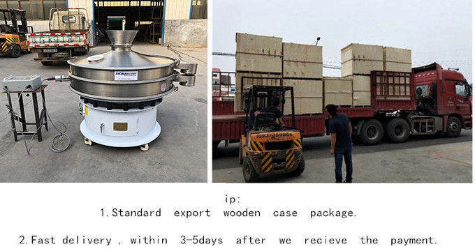 0 - 10t/H Stainless Steel 304 Ultrasonic Vibrating Screen For Fine Particle Separation