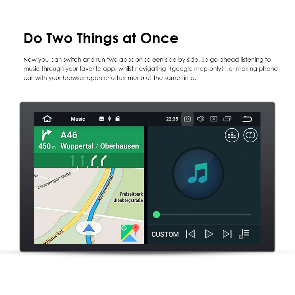 Universal 9" Android10 Car Stereo with WIFI Carplay GPS and Steering Wheel Control