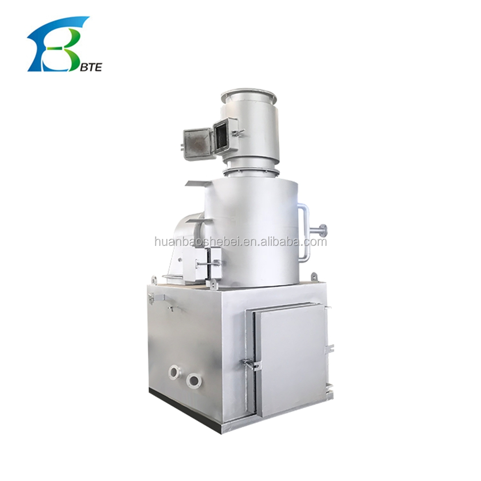 High Temperature Resistant Paint Poultry Waste Incinerator Two Chambers Fully Burning