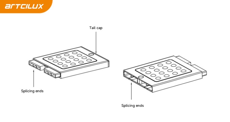 Modern Spliced Under Cabinet Light Panel For Indoor Home Furnishing