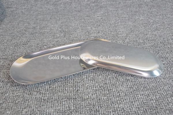 Dishes & plates nordic wedding serving plate oval brushed metal brass accent