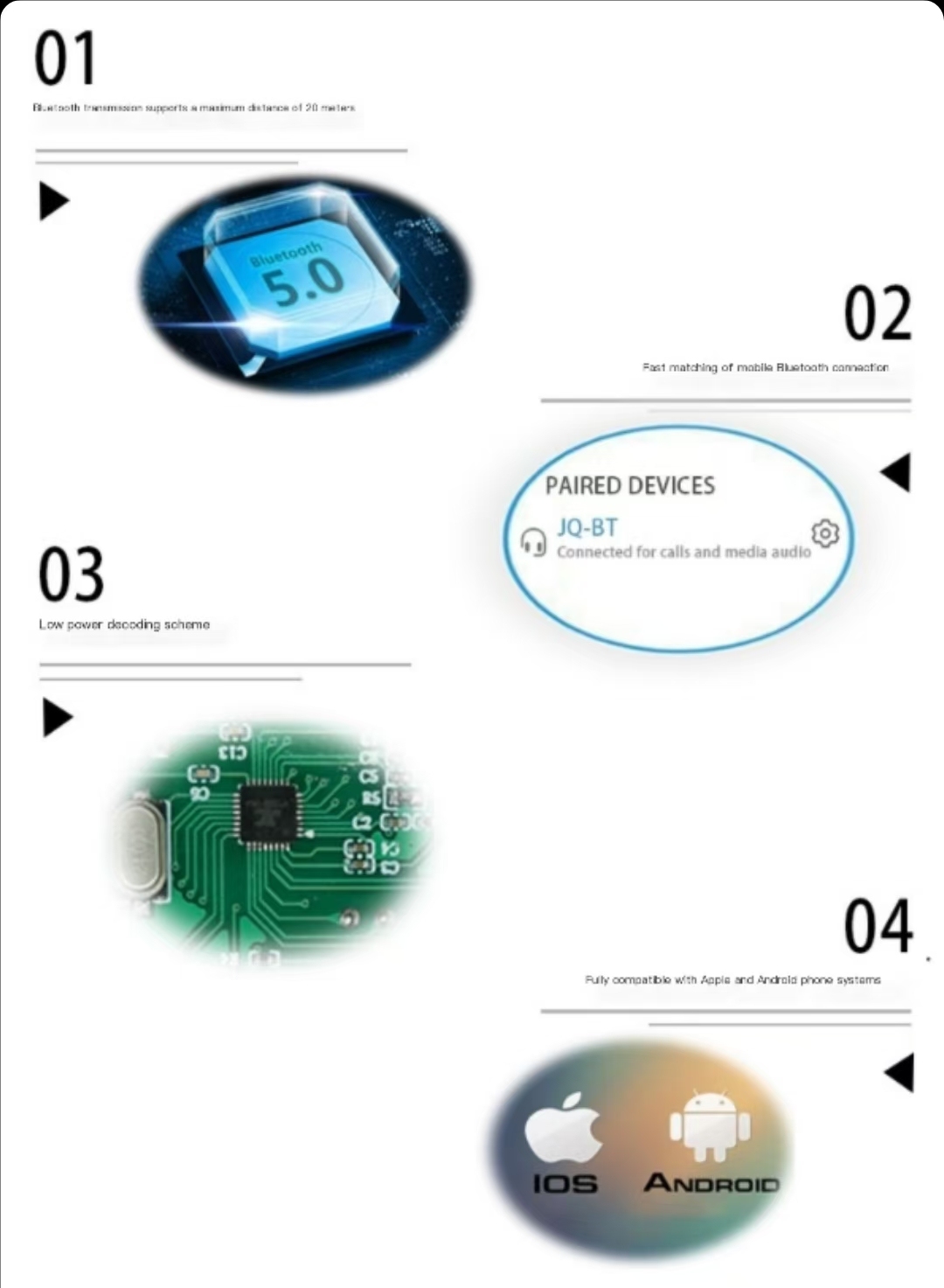 FM Radio Function MP3 BT Decoder Board Lossless Audio Readout FM Folder Player Decoder