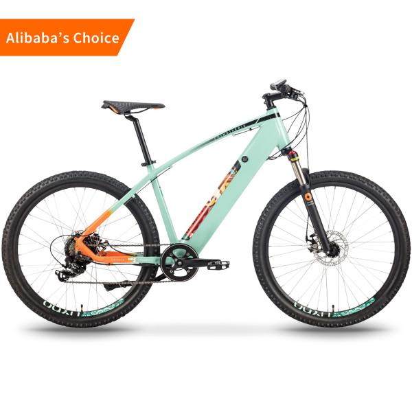 36v Mini Electric City Bikes With Battery Full Suspension 27.5 Inch Mid Drive