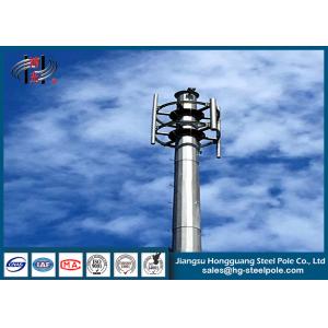China Insert Connection Round Conial Galvanized Telecommunication Towers for Broadcasting on sale