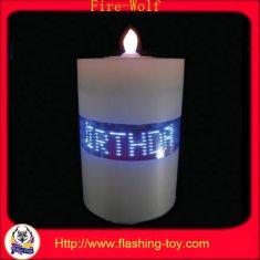 promotional ABS message LED Candle Lights / wax light for Party / dinner table
