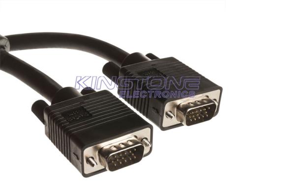 Quality VGA Cable CMR CORE F5B RH 12×20×7.0mm TYPE PIN GLOD 28AWG for sale