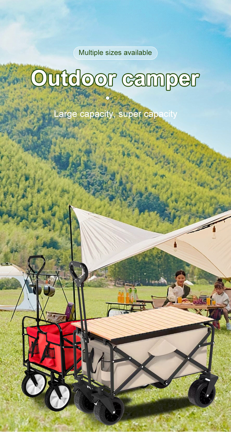 Qingdao Port Loading Outdoor Wagon for Beach Sports and Picnics Collapsible Design