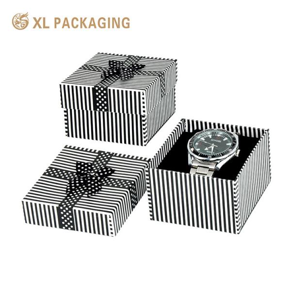 Base and Lid Bottom 2 Pieces Watch Box Packaging for High Market Jewellery