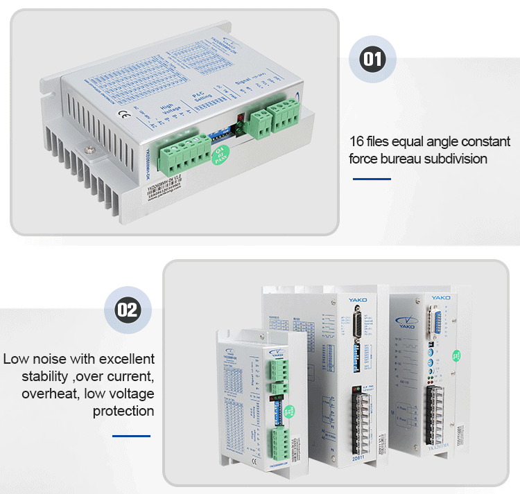 200*148*78mm Size YKD2608MH-DK Stepper Motor Driver High Power and Compact Design