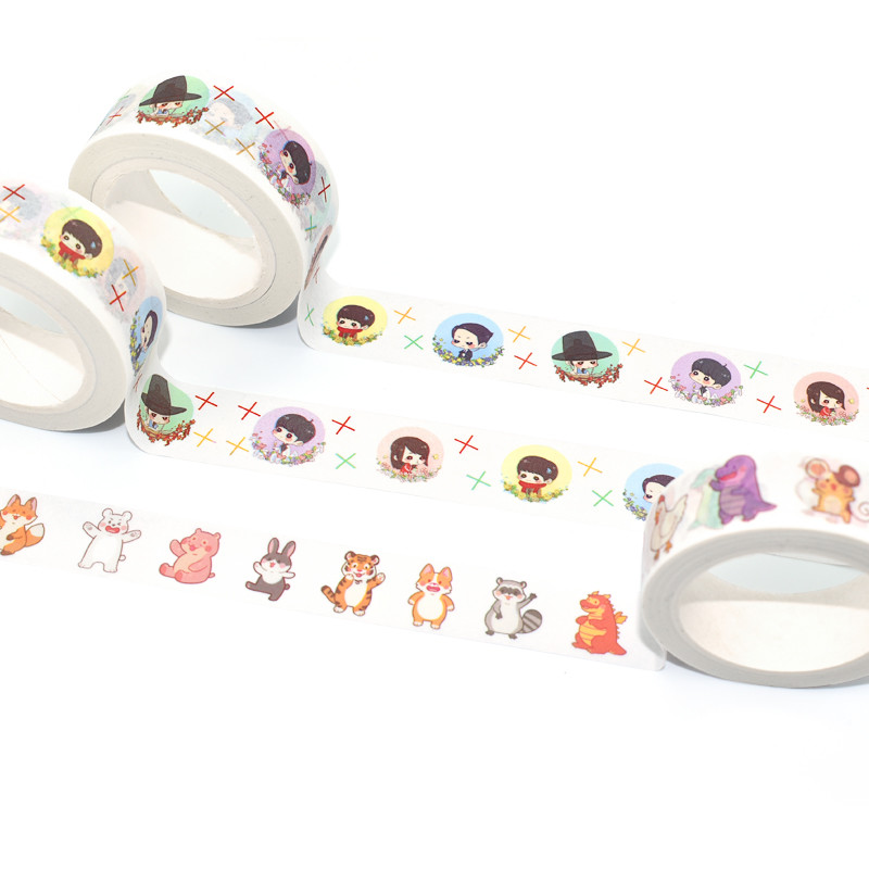 Colorful Writable Decorative DIY Design Adhesive Masking Washi Tape