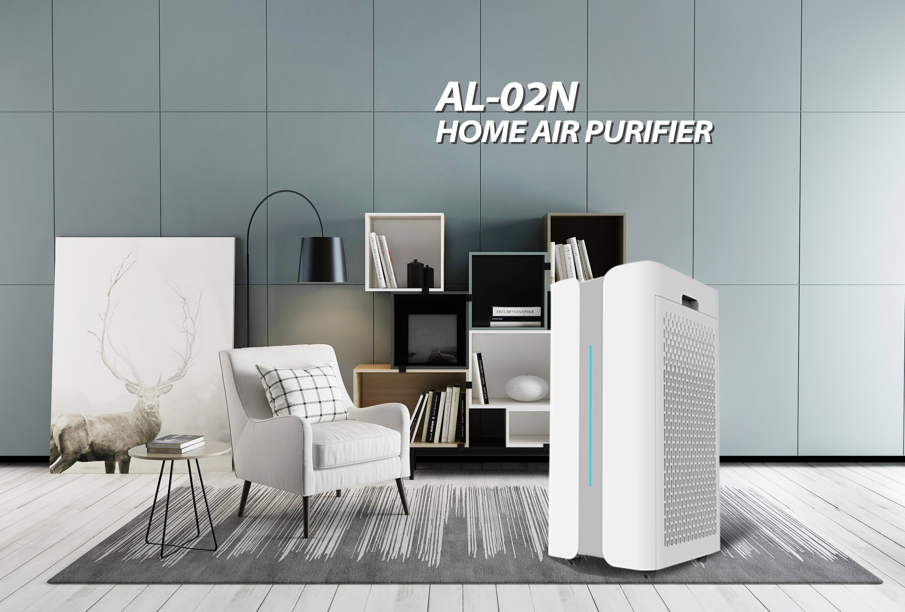 1200m3/H Filter Plasma Ozone Uvc HEPA Home Air Sanitizer Purifier