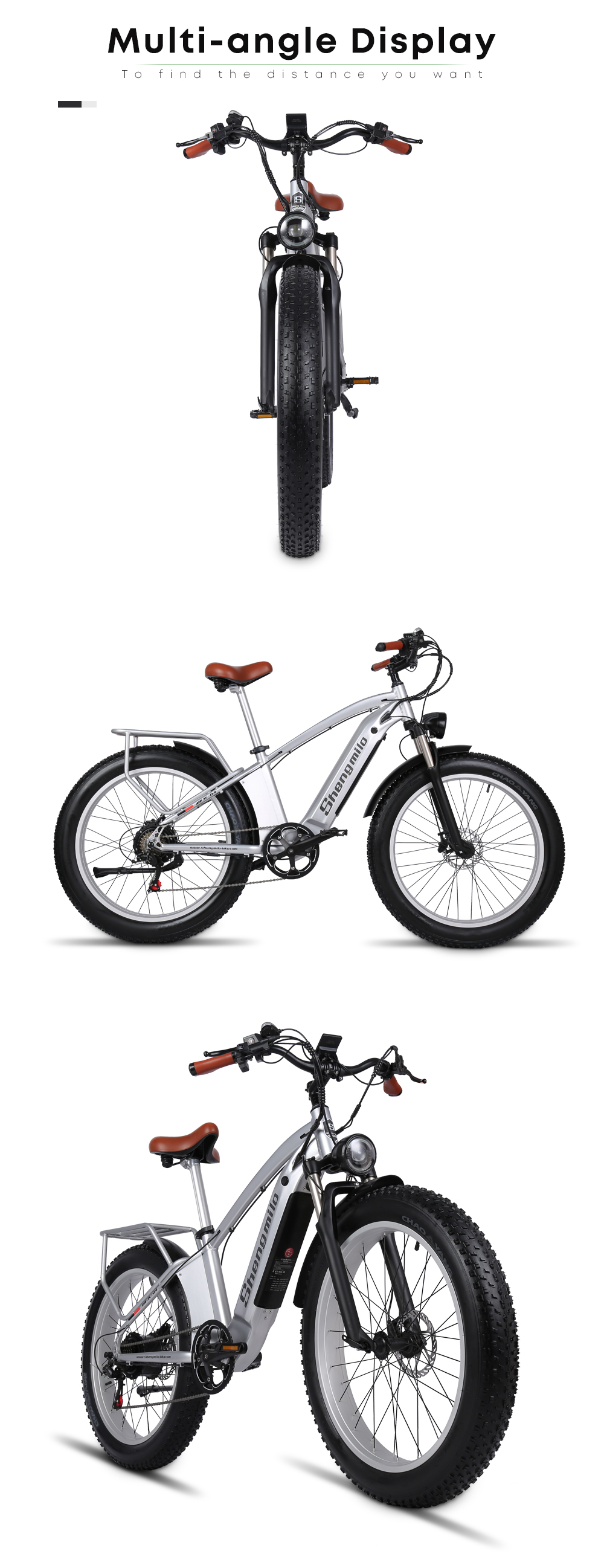 48V 17.5AH LG Battery Retro Electric Bike With Front Suspension 1000W Motor Power