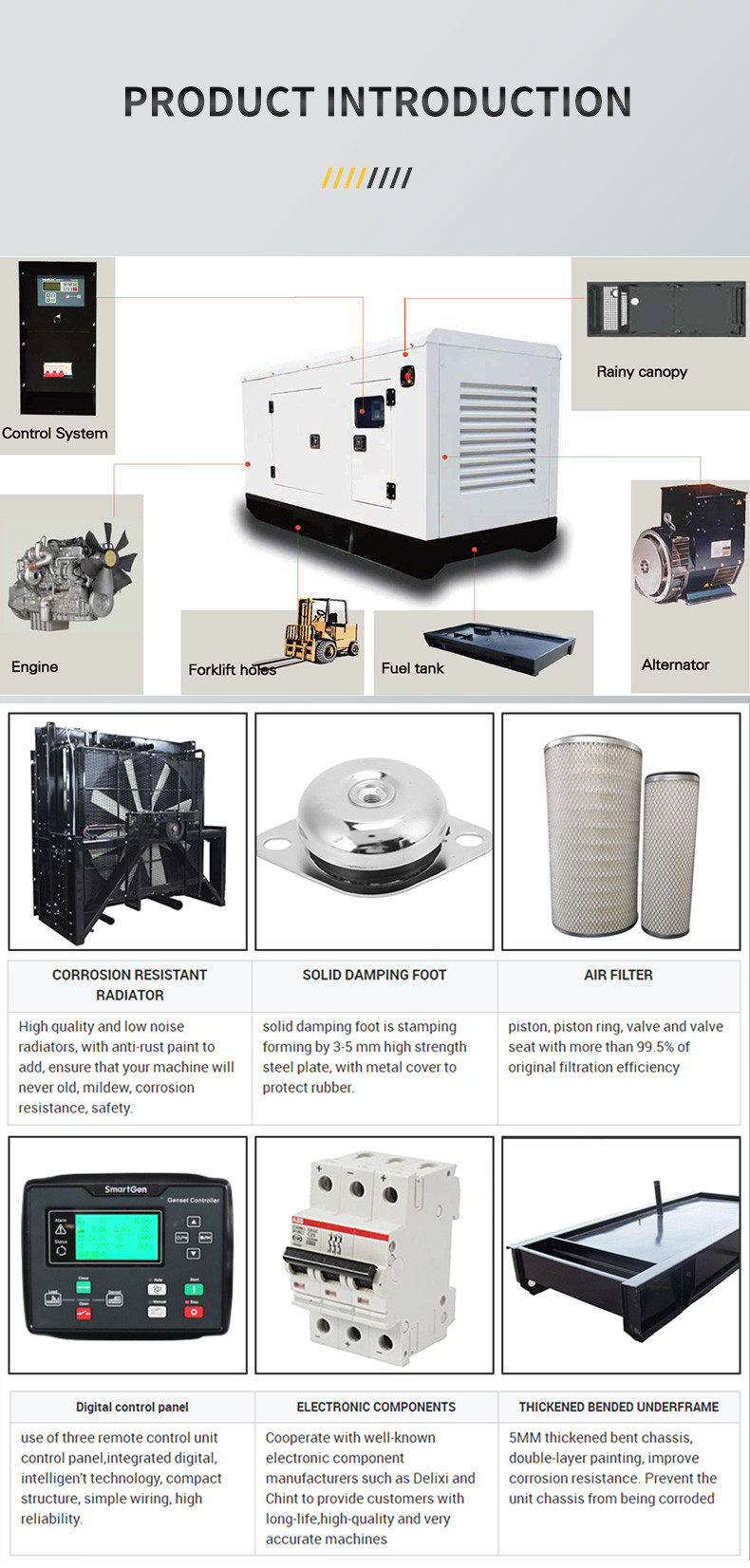 5-15KVA 7kw Diesel Engine Generator Set Family Use Small Portable Silent