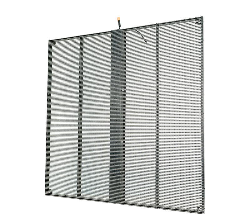 Indoor Fixed Installation 1000x1000mm Transparent LED Screen With Aluminum Frame And High Refresh Rate 3840hz