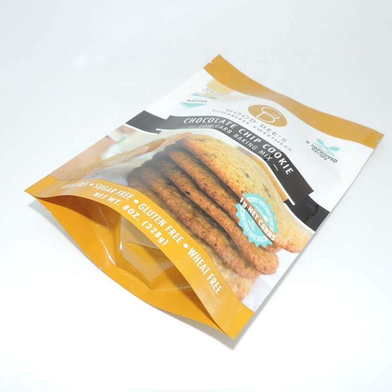 Zipper Lock Chia Seeds Packing Bag Stand Up Custom Color Printing