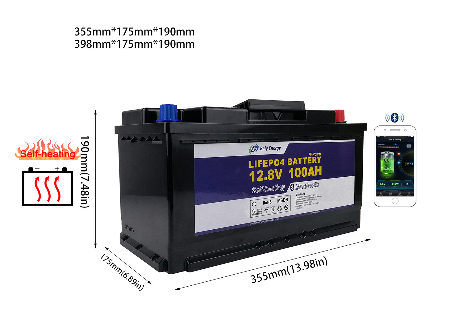 12V 100Ah Lithium Ion Battery For Home Power Storage Consumer Electronics Battery