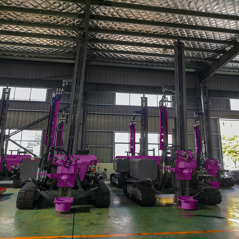 Mini Pile Driving Machine Guardrail Pile Drilling Equipment Vibration Hammer Pile Driver