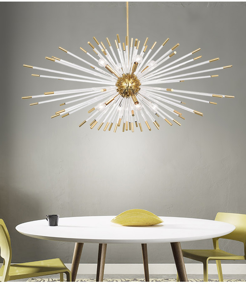 Creative Led Chandelier For Living Dining Room Modern Glass Hanging Lamp sputnik chandelier(WH-MI-314)