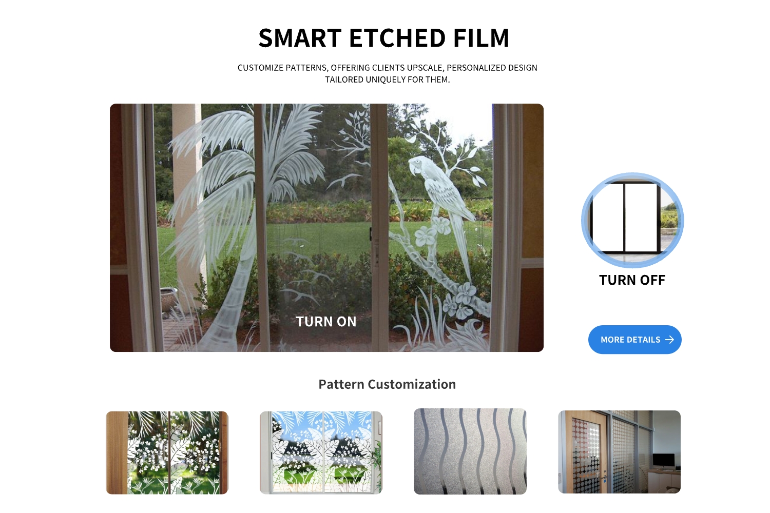 Privacy Screen Film Glass Self-Adhesive Electrically Controlled Electrochromic Smart Window Tinting Film