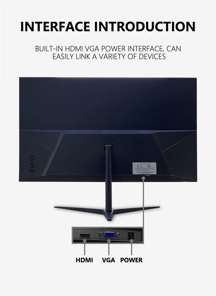 IPS Panel Type 12v DC Curved Computer Monitor 27 Inch Full HD 1080p Widescreen