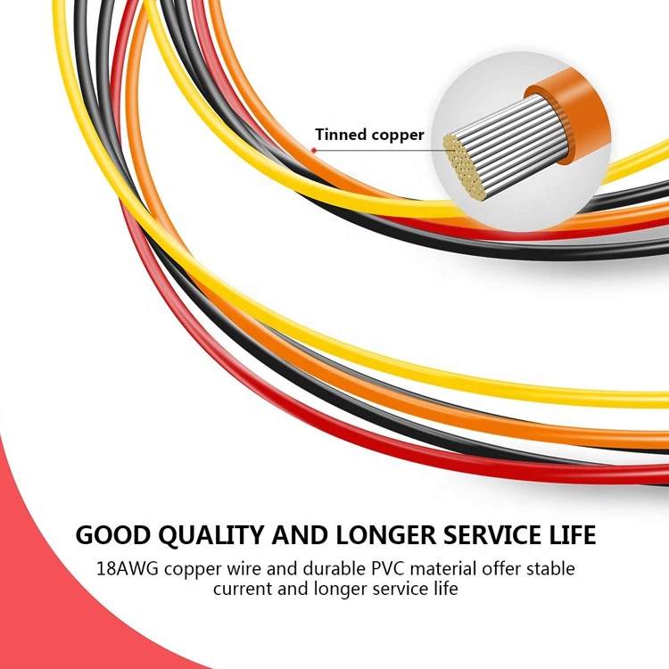 Male to Female Data Sata 15 Pin Power Y Splitter Cable for Computer HDD SSD PC Case