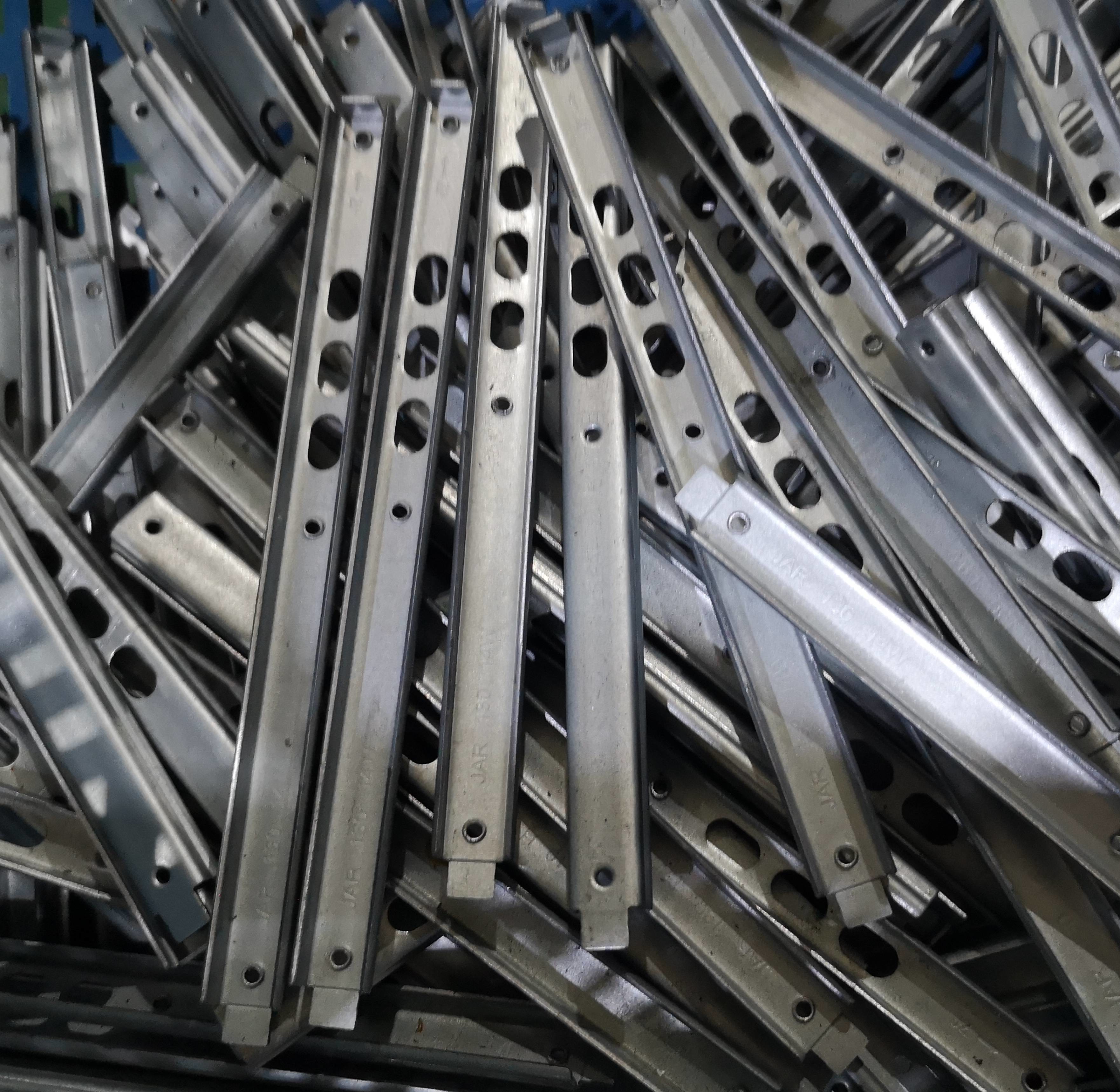 Manufacturers direct two-way pull slide 1708 two-section walking ball quiet steel ball track small thin narrow guide rai