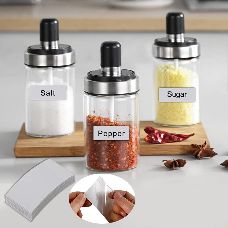 Writable Waterproof Self Adhesive Labels Custom Blank Removable Adhesive Name Tags