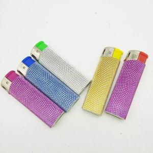 Customization Import Direct Refill Cigarette Electric Lighter with Diamond