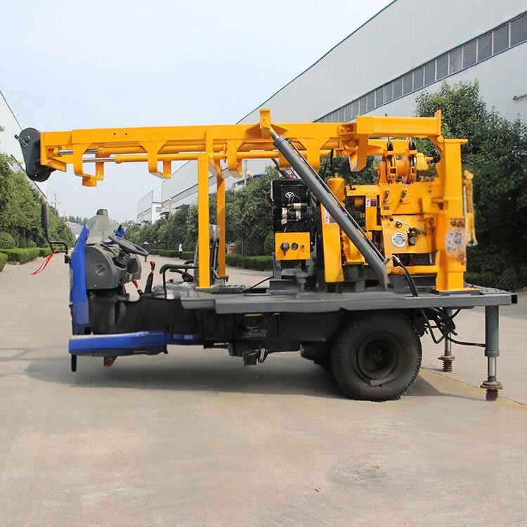 Wheels Trailer Soil Sampling Exploration Drilling Rig For Geophysical Prospecting
