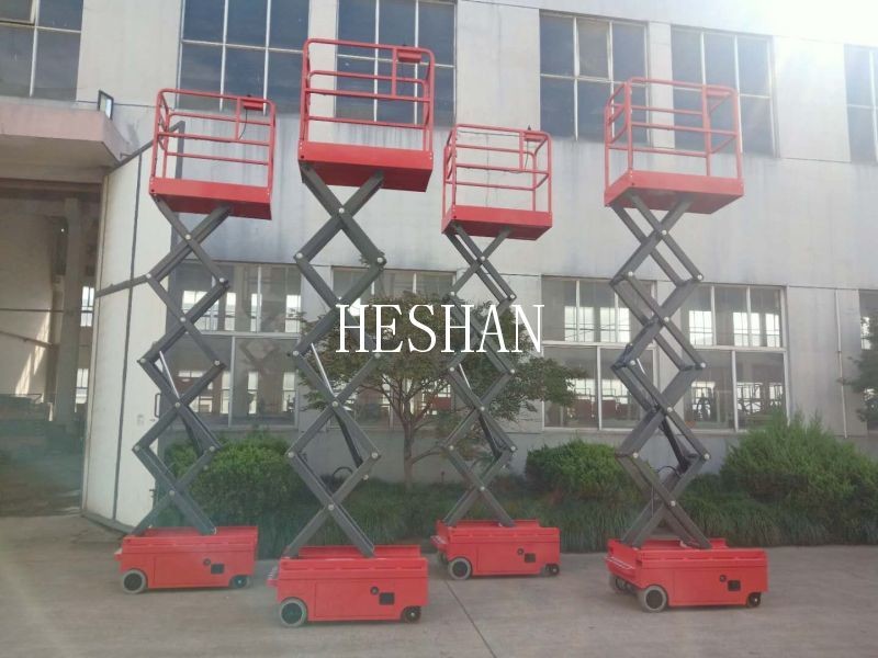 3M Upright Hydraulic Scissor Lift Full Auto 300kg Small Electric Scissor Lift