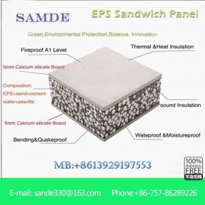  2440*610*75mm Bubble Cement Sandwich Wall Panel external wall insulation products Manufactures