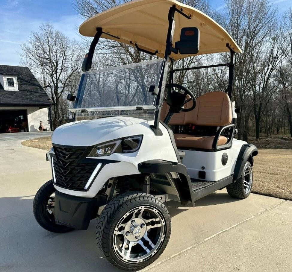 New Designed 2 Seat Electric Golf Cart 4KW Four Wheeler Durable Electric Golf Buggy