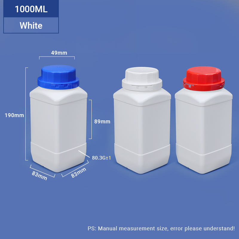 250ml 500ml 1L BPA Free Empty Liquid Container for Laboratory Reagent Dispensing