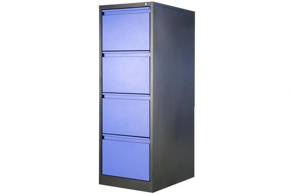 Modern Colorful 4 Drawers Lockable Metal Vertical File Cabinets For Legal Size