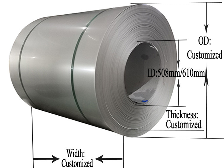 1000mm 1219mm Cold Rolled Stainless Steel Coil High Quality For Professional Export Packaging