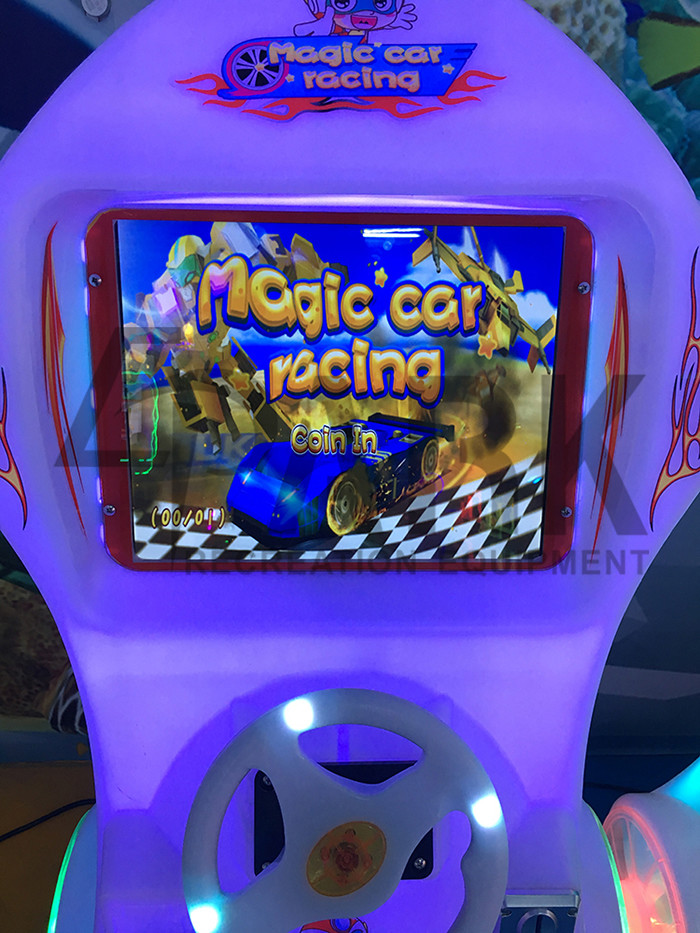 Children Indoor Car Racing Game Machine 1 Player Strong Material