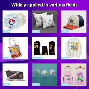 A2 Double Head XP600 DTF Printer for Multi Color PET Film Roll to Roll Printing