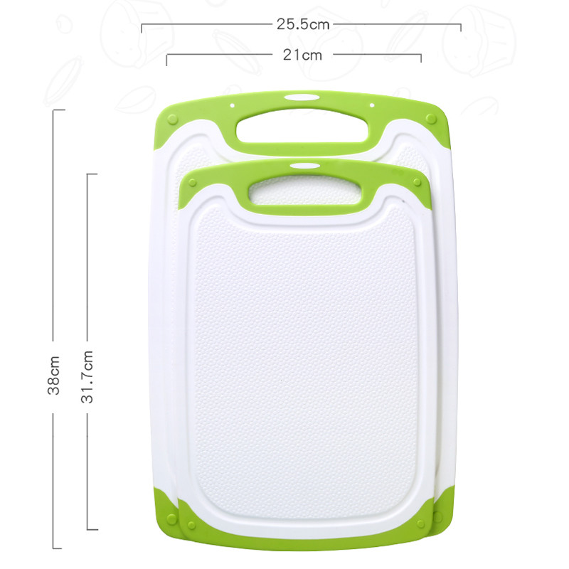 Pp Non Slip Plastic Chopping Board kitchen With Grooves