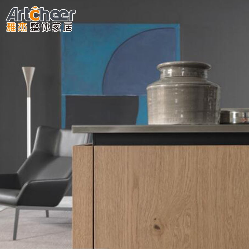 Flat Pack Kitchen Cabinet Italy With Drawer Basket And ECO Friendly Material Grade