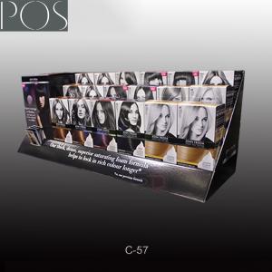 Display corrugated counter displaybox with hooks