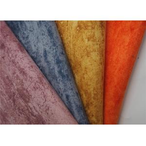 Pure Patterned Sofa Velvet Upholstery Fabric 100% Polyester