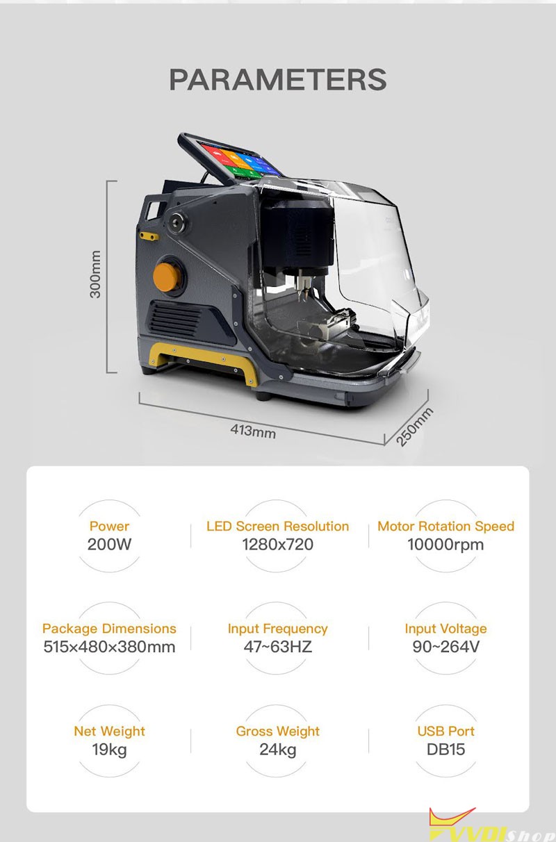 condor xc mini plus ii parameter 