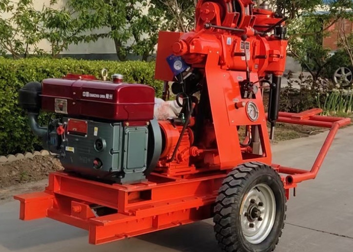 200m Core Drill Rig Diesel Engine Engineering Exploration For Collecting Samples GK 200